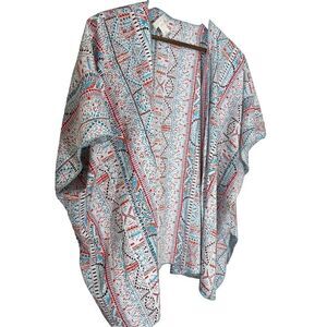 Band of Gypsies Bohemian Kimono size S/M Oversized Geometric Western